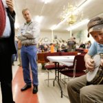 Derek Easter playing a pre war RB-75 at Banjothon 2013 - photo © Dean Hoffmeyer