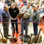 George Gruhn, Joe Spann, Lynn Dudenbostel and Mike Bostic at Banjothon 2013 - photo © Dean Hoffmeyer