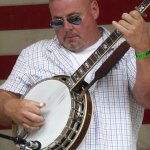 Rusty Breedlove with Jeanette & Johnny Williams at Bean Blossom 2015 - photo by Daniel Mullins