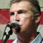 Alan Bibey with Grasstowne at the 2015 Bean Blossom Festival - photo by Daniel Mullins