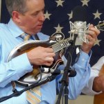 Gary Dalrymple with The Spinney Brothers at the 2015 Bean Blossom Festival - photo by Daniel Mullins