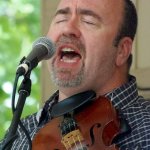 Greg Luck with Wildfire at Bean Blossom 2015 - photo by Daniel Mullins