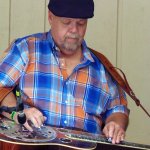 Phil Leadbetter with Dale Ann Bradley at Bean Blossom 2015 - photo by Daniel Mullins