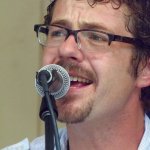 Chris Davis with Wildfire at Bean Blossom 2015 - photo by Daniel Mullins