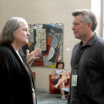 Eileen Schatz and Eric Gibson at World of Bluegrass 2015 - photo by Becky Johnson