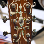 Ornate Blueridge headstock at World of Bluegrass 2015 - photo by Becky Johnson