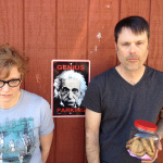 Becky Buller, Albert Einstein and Barry Bales at Dark Shadow Recording