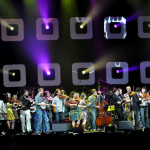 Berklee students perform Cluck Old Hen at the annual pre-commencement concert - Alison Krauss performs Down In The River To Pray with the Berklee Gospel choir - Photo by Phil Farnsworth