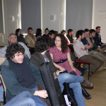 Berklee students anticipating the Tony Trischka workshop - photo 2011 by David Hollender