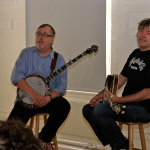 Tony Trischka and Béla Fleck at Berklee - photo 2011 by David Hollender