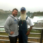 Danny and Don Clark enjoying a side trip to Niagara Falls on the way to Thomas Point Beach - August 2012