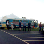 Visitors to The Bluegrass Bus Thomas Point Beach - August 2012