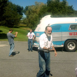 Visitors to The Bluegrass Bus Thomas Point Beach - August 2012