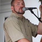 Eric Troutman with Danny Paisley and the Southern Grass at Bluegrass On The Grass (July 13, 2013) - photo by Frank Baker