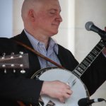 Glenn Gibson with Michael Cleveland & Flamekeeper at Bluegrass On The Grass (July 13, 2013) - photo by Frank Baker