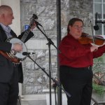 Glenn Gibson and Michael Cleveland at Bluegrass On The Grass (July 13, 2013) - photo by Frank Baker