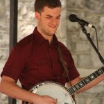 Justin Hiltner with The Vickie Vaughn Band at Bluegrass on the Grass (7/12/14) - photo by Frank Baker