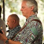 Mike Munford with Frank Solivan & Dirty Kitchen at Bluegrass on the Grass (7/12/14) - photo by Frank Baker