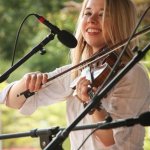Maggie Estes White with The Vickie Vaughn Band at Bluegrass on the (7/12/14) - photo by Frank Baker