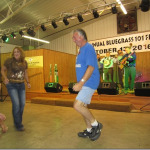 C.F. Bailey dancing to the beat at the Bluegrass 101 festival in Shepherdsville, KY (10/15/16)