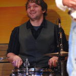 Corey Meuchel at the Brand New Strings CD release party, March 23, 2012 - photo © Roy Swann