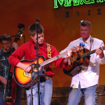 Andrew Cantrell and Randall Massengill at the Brand New Strings CD release party, March 23, 2012 - photo © Roy Swann