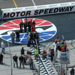 Monroeville singing the National Anthem at the Bristol Motor Speedway - photo by Rhonda Vincent