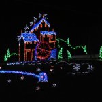 Christmas lights in Pigeon Forge, TN during 2012 Bluegrass In The Smokies - photo by Valerie Gabehart