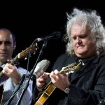Cody Kilby and Ricky Skaggs at the 2014 Bluegrass and Chili Festival - photo by Tom Dunning