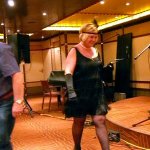 Contestant in the the First Quality Bluegrass Cruise Halloween costume contest (10/31/12) - photo by Julie King