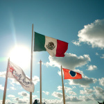 Flags flying on the First Quality Bluegrass Cruise - photo by Julie King