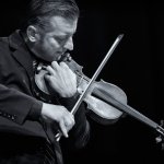 Jason Carter with Del McCoury Band at the Princess Theatre in Decatur, AL (2/14/13) - photo © Todd Powers