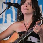 Lauren Stovall with The Railsplitters at the 2015 Delaware Valley Bluegrass Festival - photo by Frank Baker