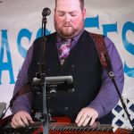 Josh Swift with Doyle Lawson & Quicksilver at the 2015 Delaware Valley Bluegrass Festival - photo by Frank Baker