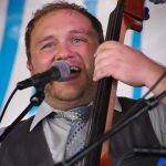 Eli Johnston with Doyle Lawson & Quicksilver at the 2015 Delaware Valley Bluegrass Festival - photo by Frank Baker