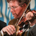 Tim O'Brien with Hot Rize at the 2015 Delaware Valley Bluegrass Festival - photo by Frank Baker
