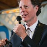 Nick Forster with Hot Rize at the 2015 Delaware Valley Bluegrass Festival - photo by Frank Baker