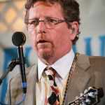 Tim O'Brien with Hot Rize at the 2015 Delaware Valley Bluegrass Festival - photo by Frank Baker
