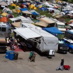 Camping at DelFest 2013 - photo © Gina Proulx