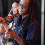 Hubby Jenkins with Carolina Chocolate Drops at DelFest 2013 - photo © Gina Proulx
