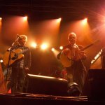 Trey Anastasio and Del McCoury at DelFest 2013 - photo © Gina Proulx