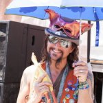 Rubber chicken at DelFest 2014 - photo by Gina Elliott Proulx