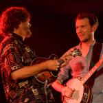 Sam Bush and Chris Pandolfi at DelFest 2012 - photo © G. Milo Farineau