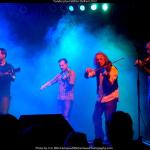 Triple fiddles with Yonder Mountain at DelFest 2012 - photo © G. Milo Farineau