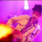 Gil Landry with Old Crow Medicine Show at DelFest 2013 - photo © G. Milo Farineau