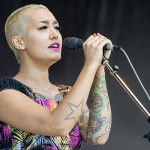 Jessee Havey with The Duhks at DelFest 2014 - photo © Todd Powers Photography