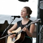 Courtney Hartmann with Della Mae at The Festy 2013 - photo © Gina Elliott Photographer