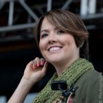 Jenni Lynn Gardner with Della Mae at The Festy 2013 - photo © Gina Elliott Photographer