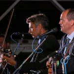 Eric and Leigh Gibson with The Gibson Brothers at the 2013 Delaware Valley Bluegrass Festival - photo by Frank Baker