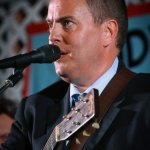 Leigh Gibson with The Gibson Brothers at the 2013 Delaware Valley Bluegrass Festival - photo by Frank Baker